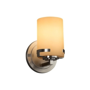 Justice Design Fusion Wall Sconce in Brushed Nickel Fsn-8451-10-almd-nckl - All