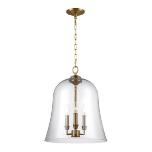 Feiss Lawler 3 Light Pendant Burnished Brass F3154-3bbs - All