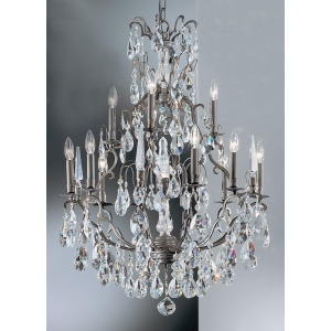 Classic Versailles 13 Lt Chandelier Antq Bronze Crystal Elements 9013Abs - All