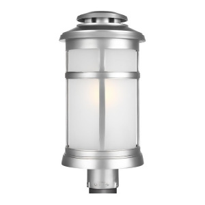 Feiss Newport 1 Light Post Lantern in Brushed Steel Ol14307pbs - All