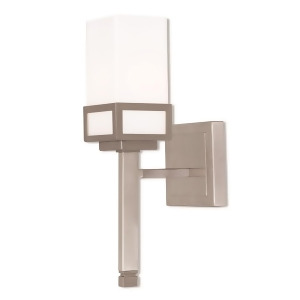 Livex Lighting Harding 1 Light Wall Sconce in Brushed Nickel 40190-91 - All