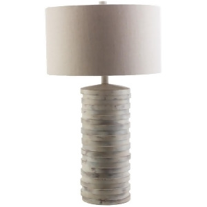 Sulak Table Lamp by Surya White Wash/Neutral Shade Slk405-tbl - All