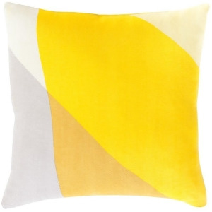 Teori by Surya Pillow Yellow/Mustard/Cream 18 x 18 To008-1818p - All
