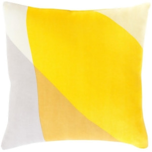 Teori by Surya Down Pillow Yellow/Mustard/Cream 18 x 18 To008-1818d - All
