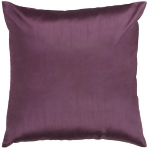 Solid Luxe by Surya Down Fill Pillow Dark Purple 22 x 22 Hh039-2222d - All