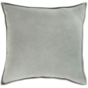 Cotton Velvet by Surya Down Fill Pillow Medium Gray 20 x 20 Cv021-2020d - All