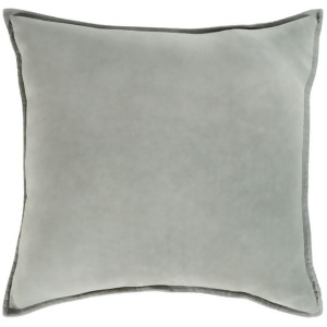 Cotton Velvet by Surya Poly Fill Pillow Medium Gray 22 x 22 Cv021-2222p - All