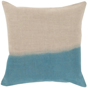 Dip Dyed by Surya Down Fill Pillow Khaki/Teal 22 x 22 Dd010-2222d - All