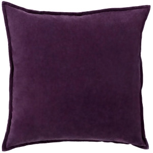 Cotton Velvet by Surya Down Fill Pillow Dark Purple 18 x 18 Cv006-1818d - All