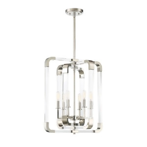 Savoy House Rotterdam 6 Light Pendant in Polished Nickel 7-1661-6-109 - All