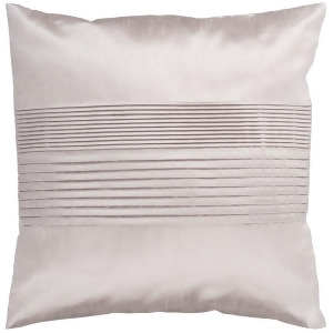 Solid Pleated by Surya Down Fill Pillow Taupe 18 x 18 Hh015-1818d - All