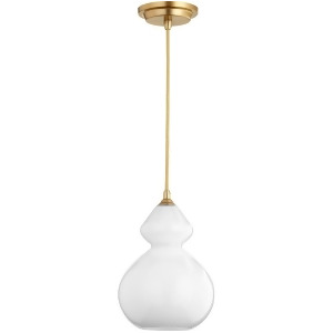 Quorum Opal Filament Pendant in Aged Brass /Opal 8002-180 - All