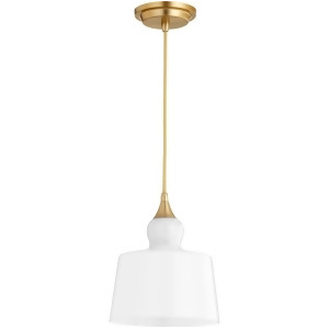 Quorum Opal Filament Pendant in Aged Brass /Opal 8001-180 - All