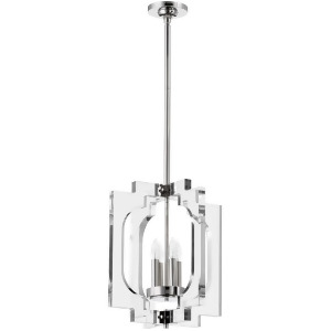 Quorum Broadway 4 Light Pendant in Polished Nickel 605-4-62 - All