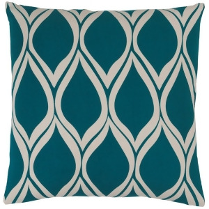 Somerset by Surya Down Fill Pillow Teal/Ivory 18 x 18 Sms017-1818d - All