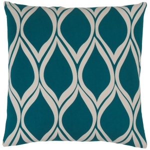 Somerset by Surya Poly Fill Pillow Teal/Ivory 18 x 18 Sms017-1818p - All