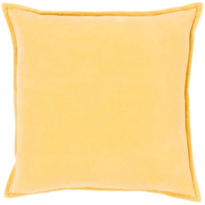 Cotton Velvet by Surya Poly Fill Pillow Bright Yellow 22 x 22 Cv007-2222p - All