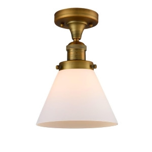 Innovations 1 Light Large Cone Semi-Flush Mount in Brushed Brass 517-1Ch-bb-g41 - All