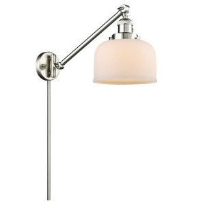 Innovations 1 Light Large Bell Swing Arm in Brushed Satin Nickel 237-Sn-g71 - All