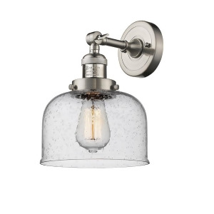 Innovations 1 Light Large Bell Sconce in Brushed Satin Nickel 203-Sn-g74 - All
