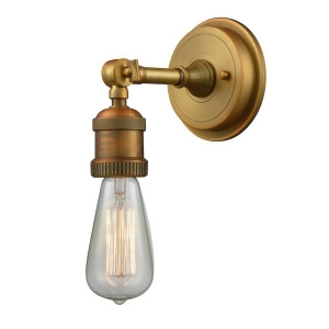 Innovations 1 Light Bare Bulb Sconce in Brushed Brass 202Bp-bb - All