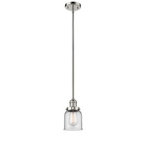 Innovations 1 Light Small Bell Mini Pendant in Polished Nickel 201S-pn-g52 - All
