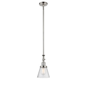 Innovations 1 Light Small Cone Mini Pendant in Polished Nickel 206-Pn-g64 - All