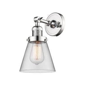 Innovations 1 Light Small Cone Sconce in Polished Chrome 203-Pc-g62 - All