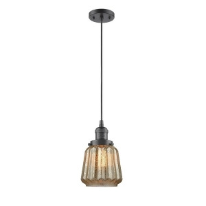 Innovations 1 Light Chatham Mini Pendant in Oiled Rubbed Bronze 201C-ob-g146 - All