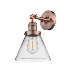 Innovations 1 Light Large Cone Sconce in Antique Copper 203-Ac-g42 - All