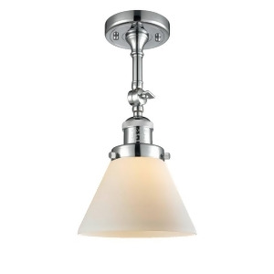 Innovations 1 Light Large Cone Semi-Flush Mount in Polished Chrome 201F-pc-g41 - All