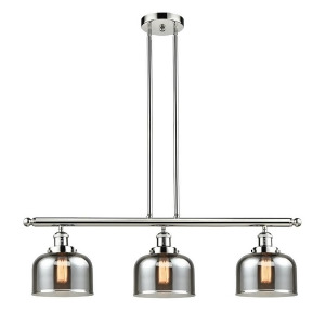Innovations 3 Light Large Bell Island Light in Polished Nickel 213-Pn-g73 - All