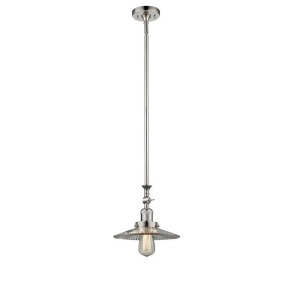Innovations 1 Light Halophane Mini Pendant in Polished Nickel 206-Pn-g2 - All