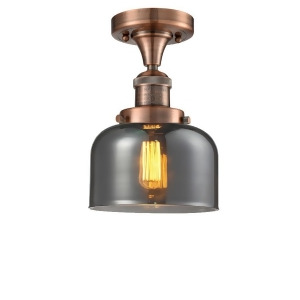 Innovations 1 Light Large Bell Semi-Flush Mount in Antique Copper 517-1Ch-ac-g73 - All