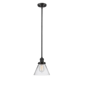 Innovations 1 Light Large Cone Mini Pendant in Oiled Rubbed Bronze 201S-ob-g42 - All