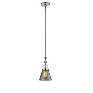 Innovations 1 Light Small Cone Mini Pendant in Polished Nickel 206-Pn-g63 - All