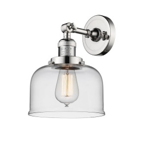 Innovations 1 Light Large Bell Sconce in Polished Nickel 203-Pn-g72 - All
