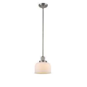 Innovations 1 Light Large Bell Mini Pendant in Brushed Satin Nickel 201S-sn-g71 - All