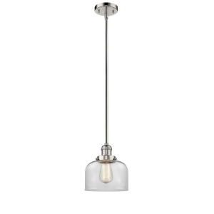 Innovations 1 Light Large Bell Mini Pendant in Polished Nickel 201S-pn-g72 - All