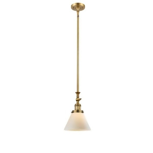 Innovations 1 Light Large Cone Mini Pendant in Brushed Brass 206-Bb-g41 - All