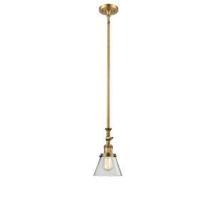 Innovations 1 Light Small Cone Mini Pendant in Brushed Brass 206-Bb-g62 - All