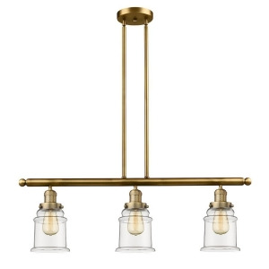 Innovations 3 Light Canton Island Light in Brushed Brass 213-Bb-g182 - All