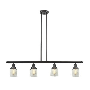 Innovations 4 Light Small Bell Island Light in Oiled Rubbed Bronze 214-Ob-g52 - All