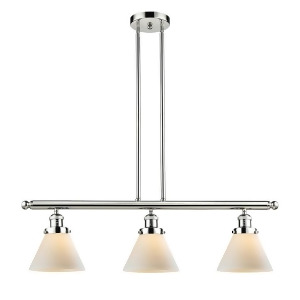 Innovations 3 Light Large Cone Island Light in Polished Nickel 213-Pn-g41 - All