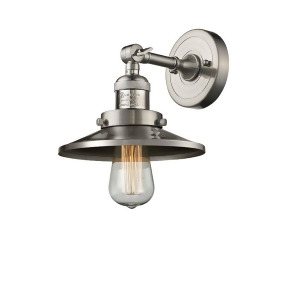 Innovations 1 Light Railroad Sconce in Brushed Satin Nickel 203-Sn-m2 - All