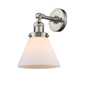 Innovations 1 Light Large Cone Sconce in Brushed Satin Nickel 203-Sn-g41 - All