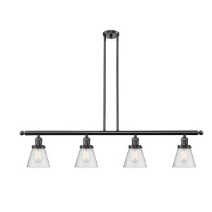Innovations 4 Light Small Cone Island Light in Oiled Rubbed Bronze 214-Ob-g64 - All