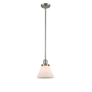 Innovations 1 Light Large Cone Mini Pendant in Brushed Satin Nickel 201S-sn-g41 - All