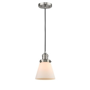 Innovations 1 Light Small Cone Mini Pendant in Brushed Satin Nickel 201C-sn-g61 - All