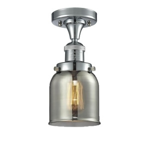 Innovations 1 Light Small Bell Semi-Flush Mount in Polished Chrome 517-1Ch-pc-g53 - All